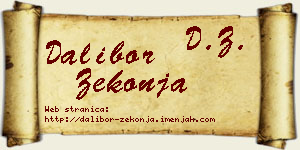 Dalibor Zekonja vizit kartica